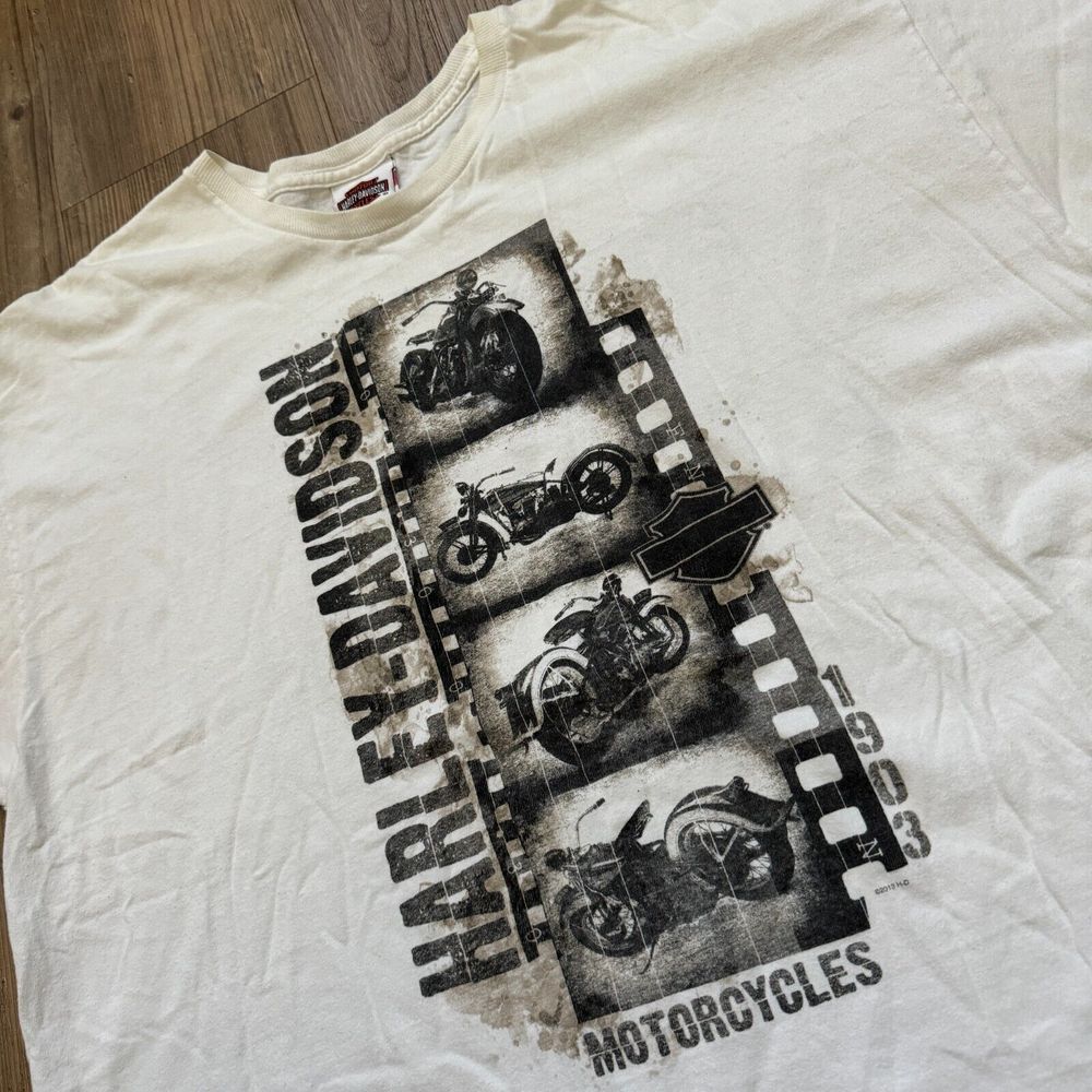 Harley Davidson Men's 2013 H-D Motorcycle San Francisco California‎ White Sz 2XL